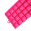 Unique Bargains Ice Mould 24-Cavity Square Ice Tray with Lid Hand Wash Only Silicone 7.28"x4.53"x1.18" 1 Pc - 3 of 3