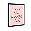 13" x 19" Beautiful Chaos Motivational Quotes Framed Wall Art Pink - Wynwood Studio: Inspirational Typography, Modern Decor, Plastic Frame - 2 of 4