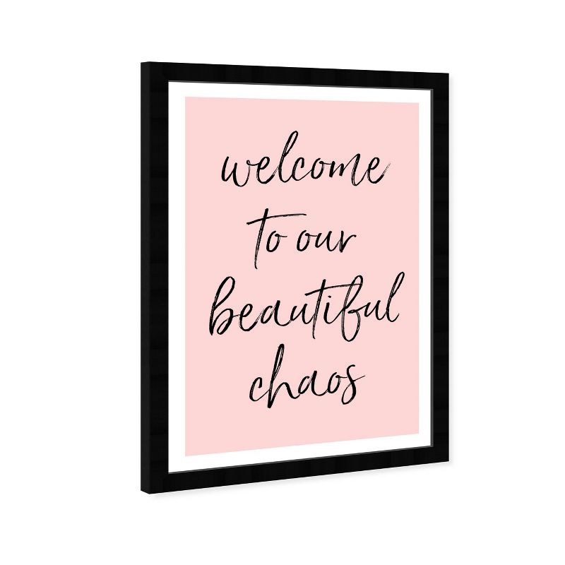 13&#34; x 19&#34; Beautiful Chaos Motivational Quotes Framed Wall Art Pink - Wynwood Studio, 3 of 7