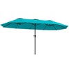 Outsunny 13 ft. Extra Large Patio Umbrella, UPF30+ Double Umbrella Outdoor Patio with Easy Crank Handle, Vents, Navy Blue - 4 of 4
