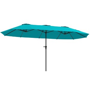 13 ft. Extra Large Patio Umbrella with Easy Crank Handle, Vents for Outdoor, Patio, UPF30+ - 1 of 4