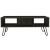 Newport Rectangle 2-Shelf Coffee Table Carbon Espresso - 3 of 4