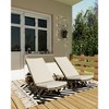 Outdoor Rocking Chairs Set of 2, Indoor Lounge Rocker Chair with Padded Cushion & Metal Frame & Rattan Seat, for Garden, Backyard, Lawn, Patio - 4 of 4