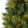 Nearly Natural 6.5-ft North Carolina Mixed Pine Artificial Christmas Tree with 350 Warm White LED Lights, 1367 Bendable Branches and Pinecones - 3 of 4