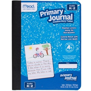 Mead Primary Journal Half Page Ruled Writing Tablet: K-2 Composition Notebook with Picture Space, 200 Pages, Hard Cover - 1 of 4