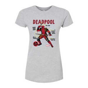 Women's - Marvel - Deadpool Blueprint Fitted Graphic T-Shirt - 1 of 2
