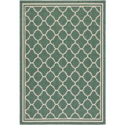 dark green/beige