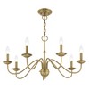 Livex Lighting Windsor 7 - Light Chandelier in  Antique Brass - 4 of 4