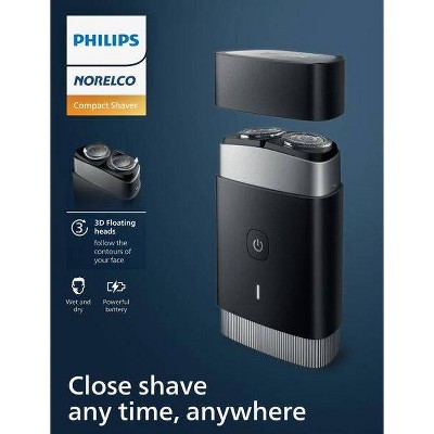 Philips Norelco Wet & Dry Men's Rechargeable Electric On the Go Shaver - PQ888/81