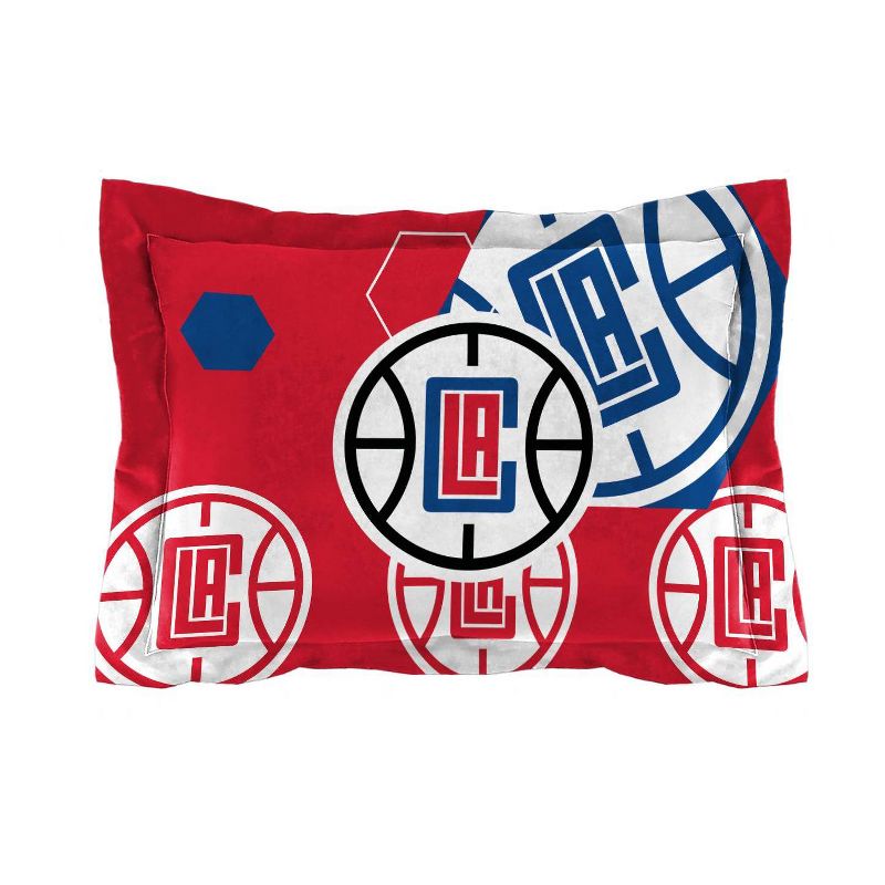 NBA Los Angeles Clippers Hexagon Comforter Set, 3 of 4