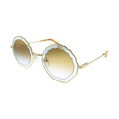 Chloe CE 147S 834 Womens Round Sunglasses Gold 56mm