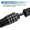 Unique Bargains Adjustable Bike Chain Lock Black 1 Pc - 4 of 4