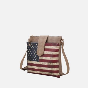MKF Collection Josephine Vegan Leather Women’s FLAG Crossbody Bag by Mia K - 1 of 4