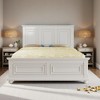 Merax Traditional Town and Country Style Pinewood Queen Bed with Decorative Fretwork and Grooved Panels - 2 of 4