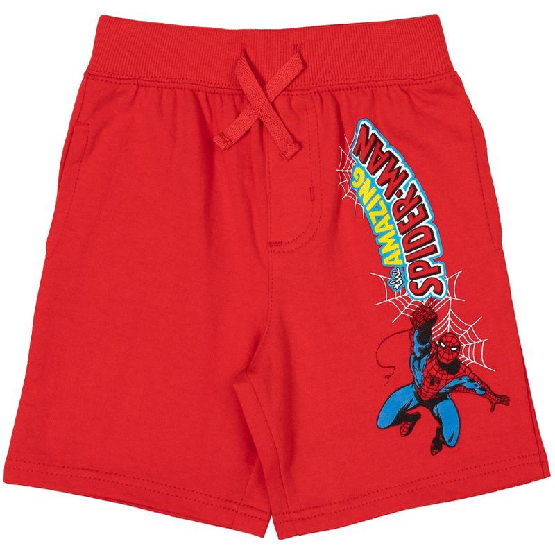 Marvel French Terry 4 Pack Shorts , 4 of 8
