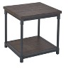 NicBex Contemporary Square End Table with Storage Drawer 2-tier Side Table for Modern Living Spaces - 2 of 4