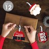 Big Dot of Happiness Jolly Santa Claus - Assorted Hanging Christmas Party Favor Tags - Gift Tag Toppers - 12 Ct - 2 of 4