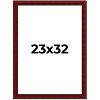 PosterPalooza | Photo Size Weathered Red Picture Frame - UV Acrylic, Foam Board Backing, Hanging Hardware - 2 of 4