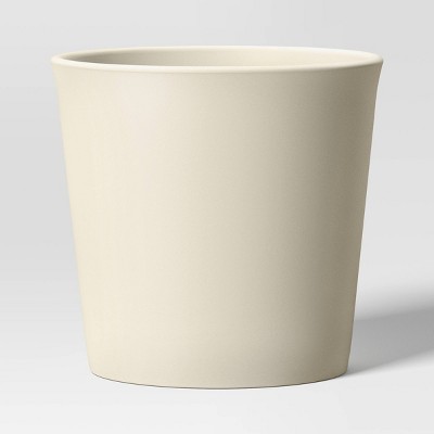 Aesthetic Plastic Indoor Outdoor Planter Pot Sour Cream 10.6"x10.6" - Threshold™