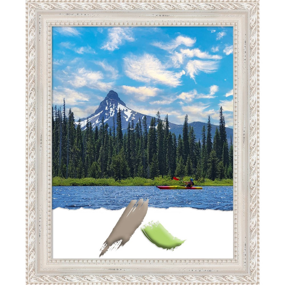 Photos - Photo Frame / Album 22"x28" Opera Wood Picture Frame Art Off-White - Amanti Art: Modern Design, Acrylic Glazing, Wall Mount
