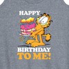 Women's - Garfield - Happy Birthday To Me Graphic Racerback Tank - 2 of 4