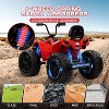 24V Kids ATV With 2 Seater, 4x200W Powerful Engine, Dual 7AH Batteries, Accelerator Handle, EVA Tires,  LED Lights & Music - 2 of 4