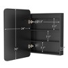 Lighted Medicine Cabinet with Mirror Wall Mounted Bathroom Mirror with Storage - 2 of 4