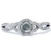 Pompeii3 1/5ct Diamond Infinity Ring Setting 14K White Gold - 2 of 4