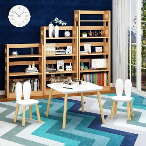 KWPZQEB Kids Wood Table and Chair Set, Toddler Table and Chair Set for Girls, Boys - 1 of 4