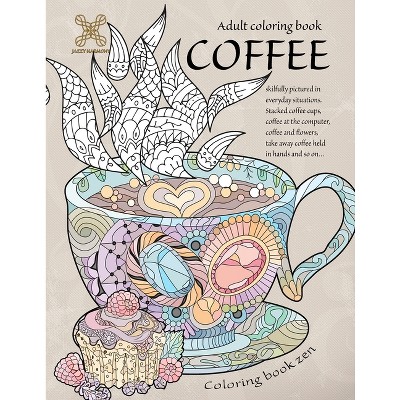 Dream Bean - Coffee Lovers Adult Coloring Book with Pencils