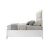 79.65" Eastern King Bed Tarian Bed White Boucle Pearl White Finish - Acme Furniture: LED Light Headboard, Storage Footboard, Acrylic Upholstery - 4 of 4