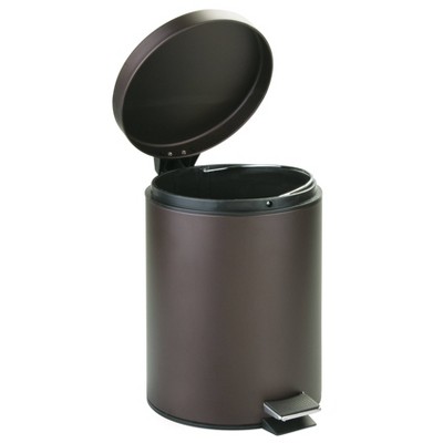 Bronze Stainless Steel Pedal Trash Can with Removable Bucket