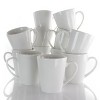 Elama Holt 12 Piece 10 Ounce Porcelain Mug Set in White - 2 of 4
