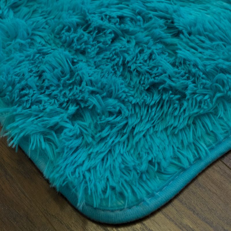 Plush Faux Fur Shag Solid Rectangle Floor Area Rug 4'x5' by Sweet Home Collection™, 2 of 4