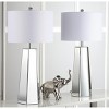 Janice Table Lamp (Set of 2) - 31.5 Inch Height - LIT4397 - Clear/Off White - Safavieh - 2 of 4