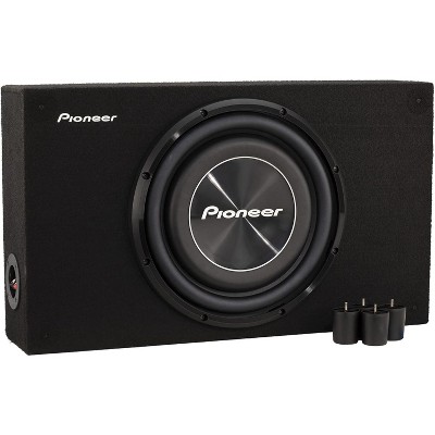 PIONEER CAR 12-in 1500 W Max Power/ 400 W RMS, Single 2W Voice Coil, Rubber Surround - Shallow-Mount Pre-Loaded Enclosure Subwoofer TSA3000LB