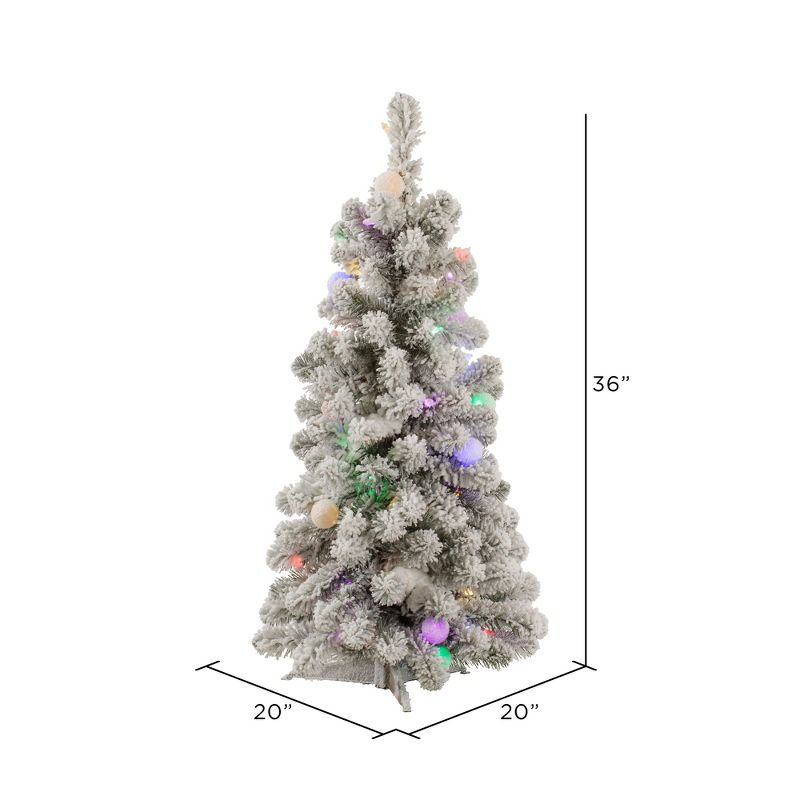 Vickerman Flocked Kodiak Spruce Artificial Christmas Tree, 2 of 4