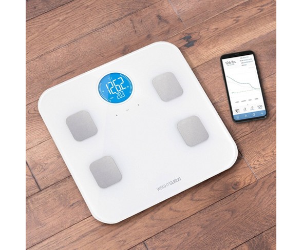 Bluetooth Body Composition Scale White - Weight Gurus