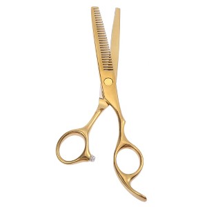 Unique Bargains Portable Thinning Scissors for Long Short Thick Hard Soft Hair for Men Women 6.69 Inch Length - 1 of 4