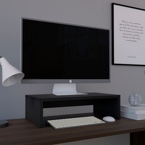 CAVINAS 5.4" Height Adjustable Monitor Stand Riser,18"x10" Desk Organizer for Laptop/PC/Printer (50lb Capacity) - 1 of 4