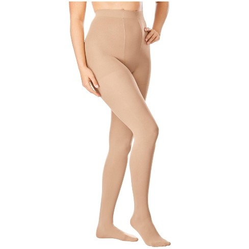Comfort Choice Women's Plus Size 2-pack Smoothing Tights - E/f, Nude