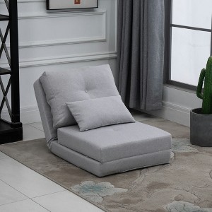 Resenkos Floor Chair,Lazy Sofa,Convertible Flip Chair, Floor Lazy Sofa, Folding Upholstered Couch Bed With Backrest, - 1 of 4