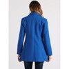 INSPIRE CHIC Women's Christmas Peter Pan Collar Double Breasted Long Trench Winter Pea Coat - 4 of 4
