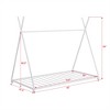 COWLOWN Twin House Platform Bed, Metal Frame with Safety Railings, Triangle Structure & Wood Slats - 2 of 4
