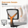 Best Office Chair Low Back Lumbar Support, Mesh Office Chair, No Arms Guy,Swivel Rolling Office Desk Chair-Cuddlewood - 4 of 4