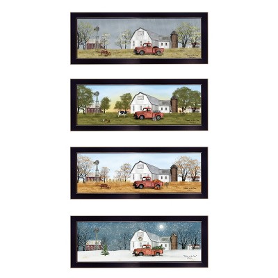 Billy Jacobs Four Seasons Collection V 4-Piece Vignette, Black Frame