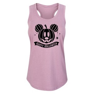 Women's - Disney - Mickey Pumpkin Graphic Racerback Tank - 1 of 4