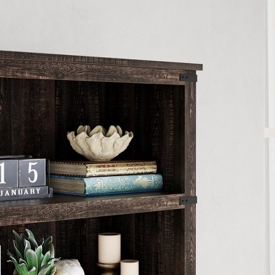 Farmhouse Book Shelf with Storage Open Display Bookshelves