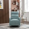 Rocking And Swivel Recliner,Upholstered Recliner Sofa Chair With Metal Legs And One Left Bag, Tall Back Lounge Chair Nursery Chair-Cuddlewood - 2 of 4
