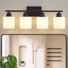 DAKAFUL Bathroom Vanity Light, 4/5/6/8/10-Light Vanity Fixture with Frosted Glass Shades,Reversible Wall Light Over Mirror, for Bathroom/Bedroom - 2 of 4